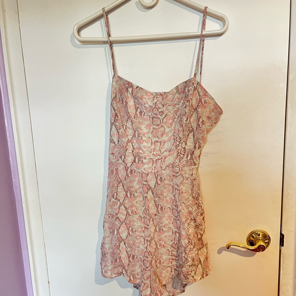LOVELY DAY MEDIUM WOMENS SNAKESKIN ROMPER